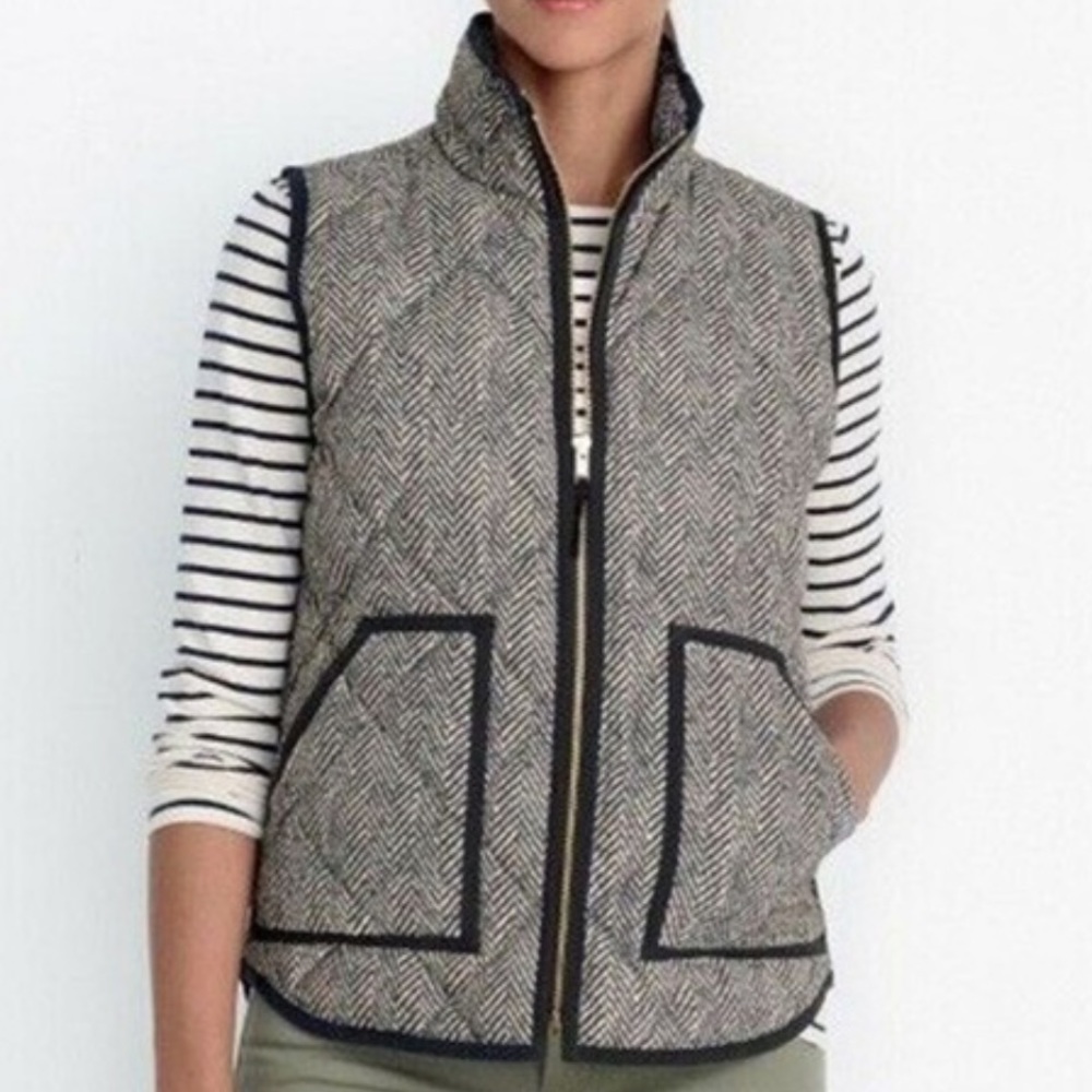 J. Crew Herringbone Vest